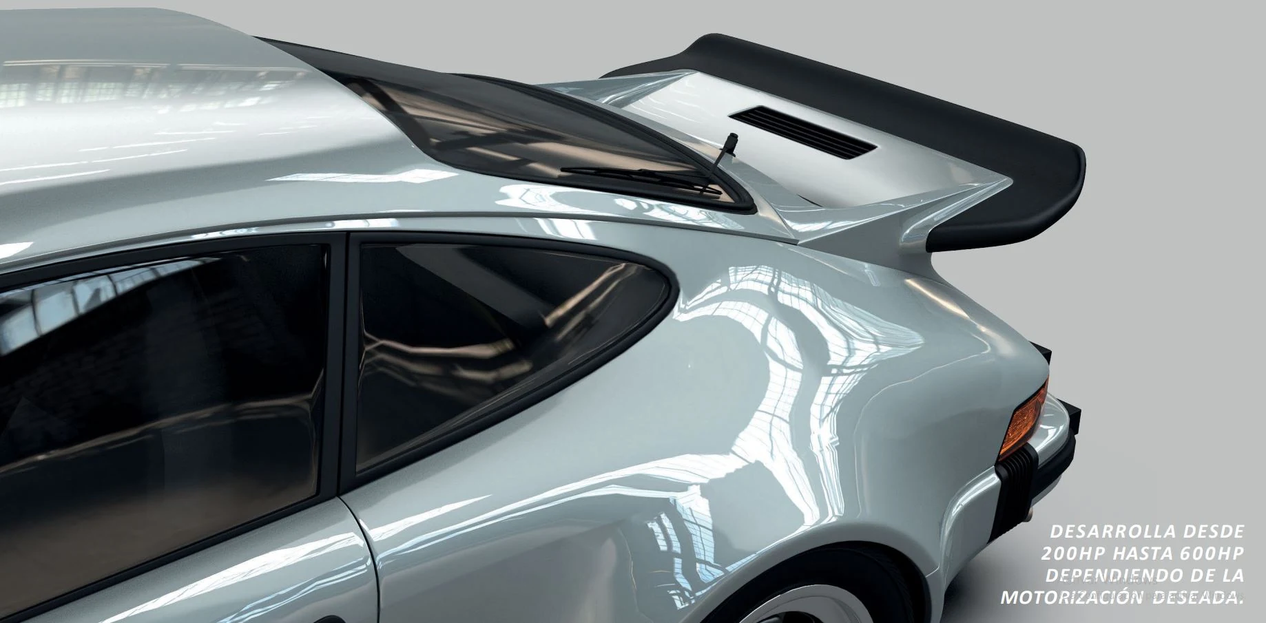 Hand-finished bodywork detail on a bespoke Porsche